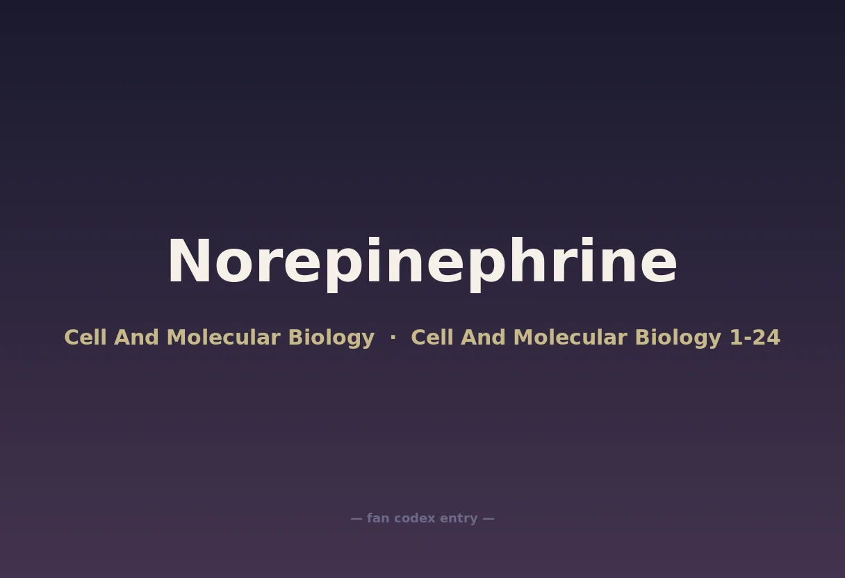 Norepinephrine