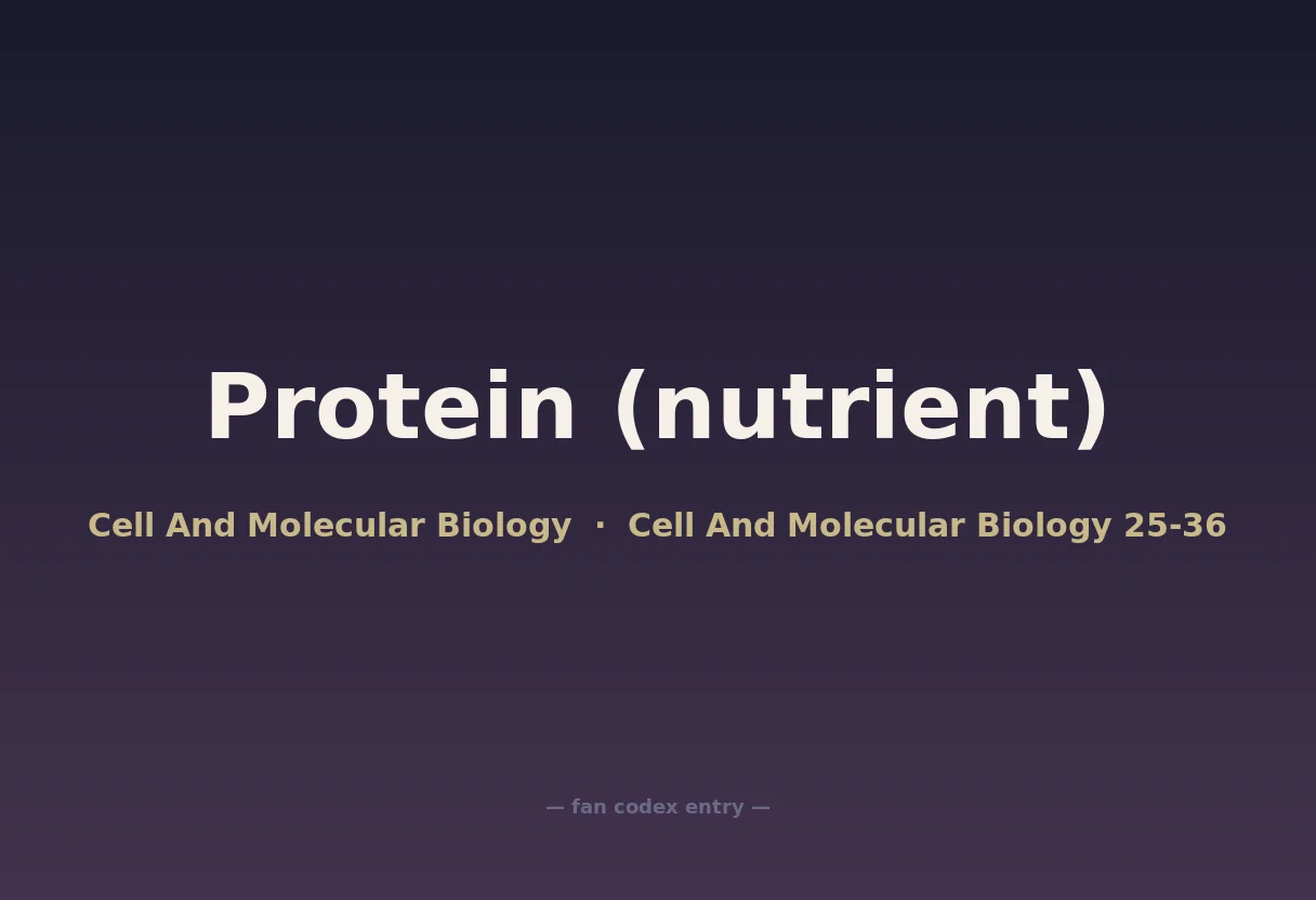 Protein (nutrient)